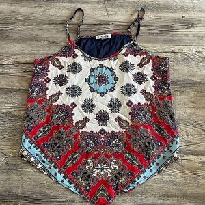 Small , easy flow spaghetti strap blouse